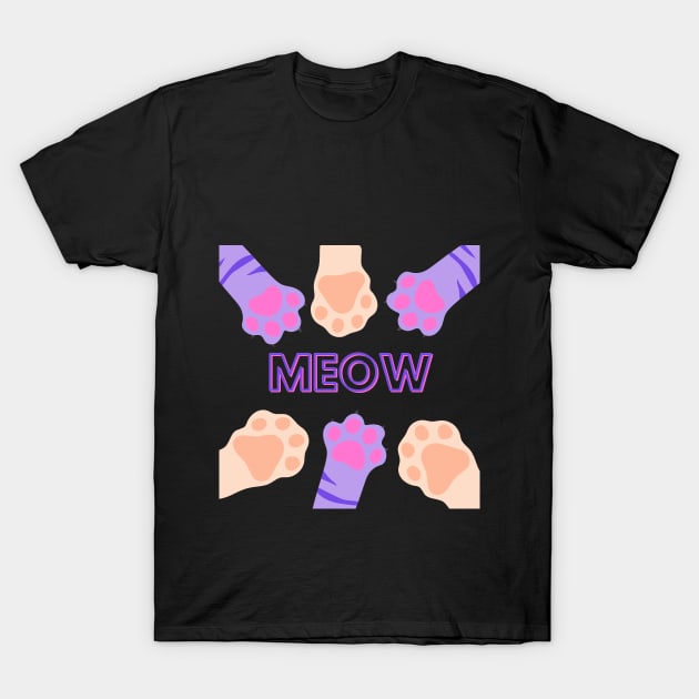 Cat paw T-Shirt by Amadej